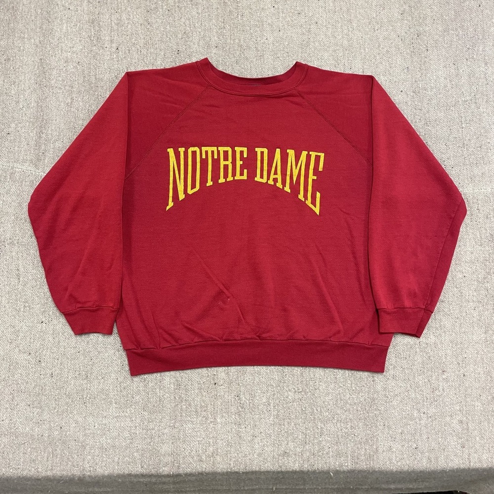 vintage Notre Dame sweatshirt mens xlโ red 1990s UNI
